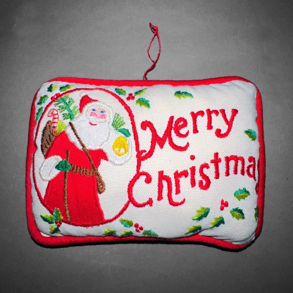 Merry Christmas Mini Decorative Pillow